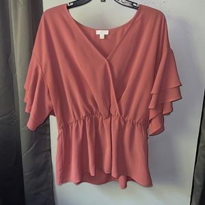 Mauve Wrap Top